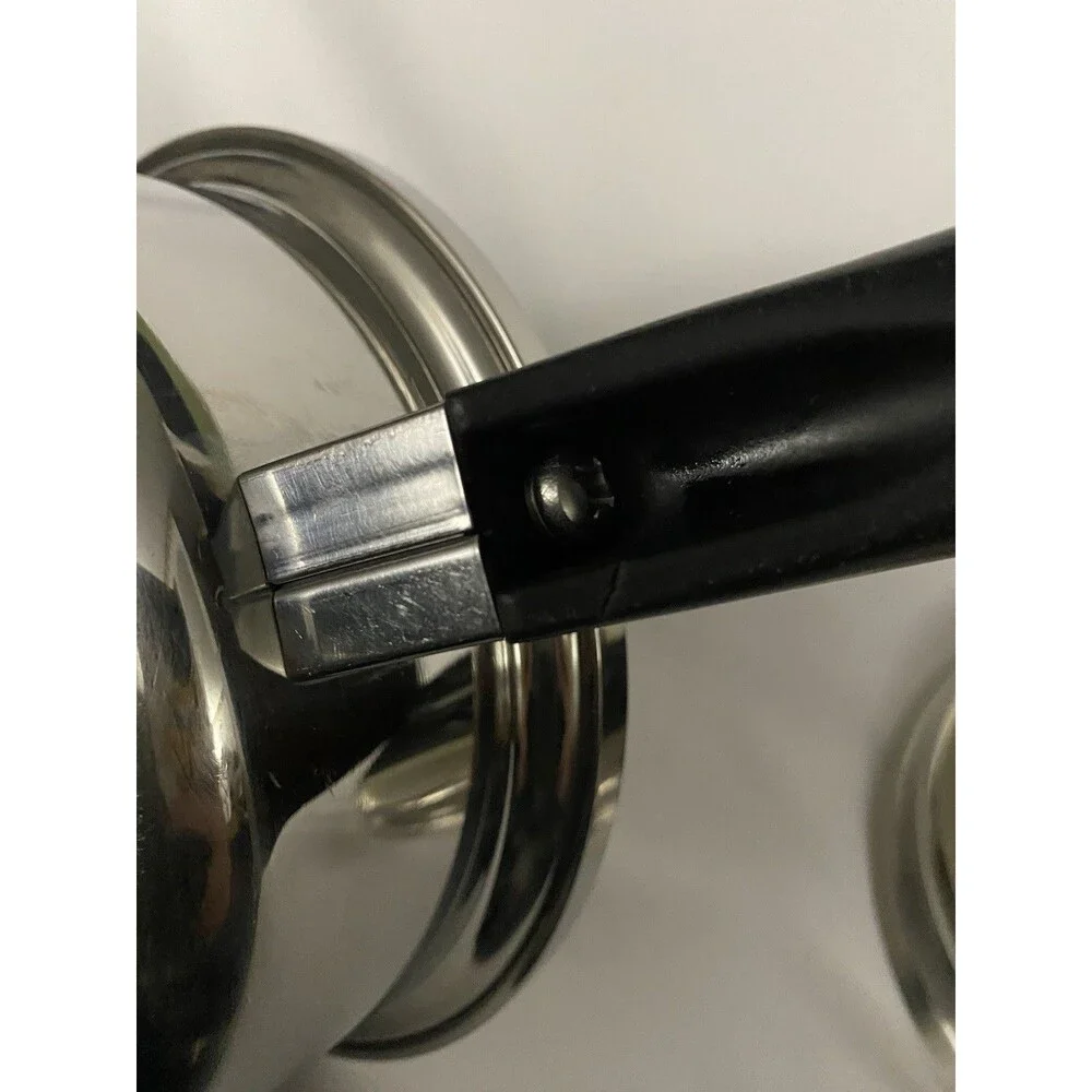 Amway Queen .75 Quart Sauce Pan & Lid Multi Ply 18/8 Stainless Cookware USA